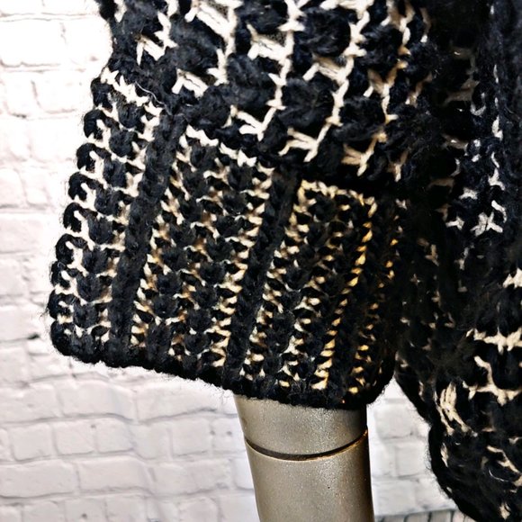 Joan Vass Black Sweater Cardigan Shrug Small - Picture 6 of 7